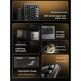 VGN Flash 75 Gaming Keyboard Hall Effect 8000hz Polling Rate Support 0.001mm RT DKS SOCD MT TGL Dynamic RGB Hot Swappable