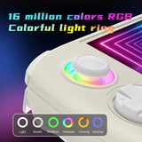 ANBERNIC RG Cube Retro Handheld Game Console Android 13 Unisoc T820 3.95 Inch IPS Screen Hall Joystick RGB lighting effect