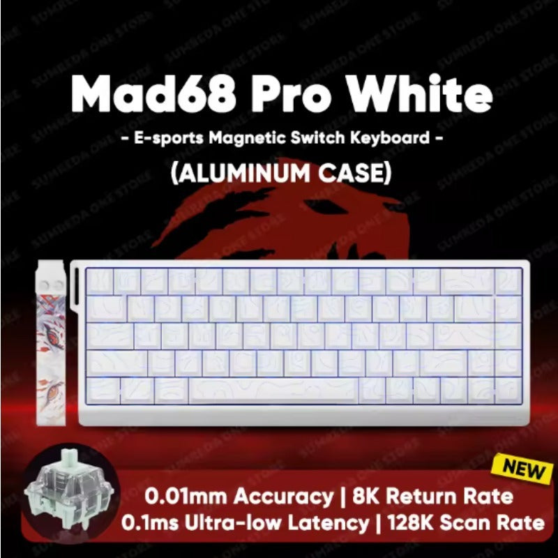 Madlions Mad60/68 HE Mechanical Keyboard Magnetic Switch Wired Hot Swap 8K Polling Rate
