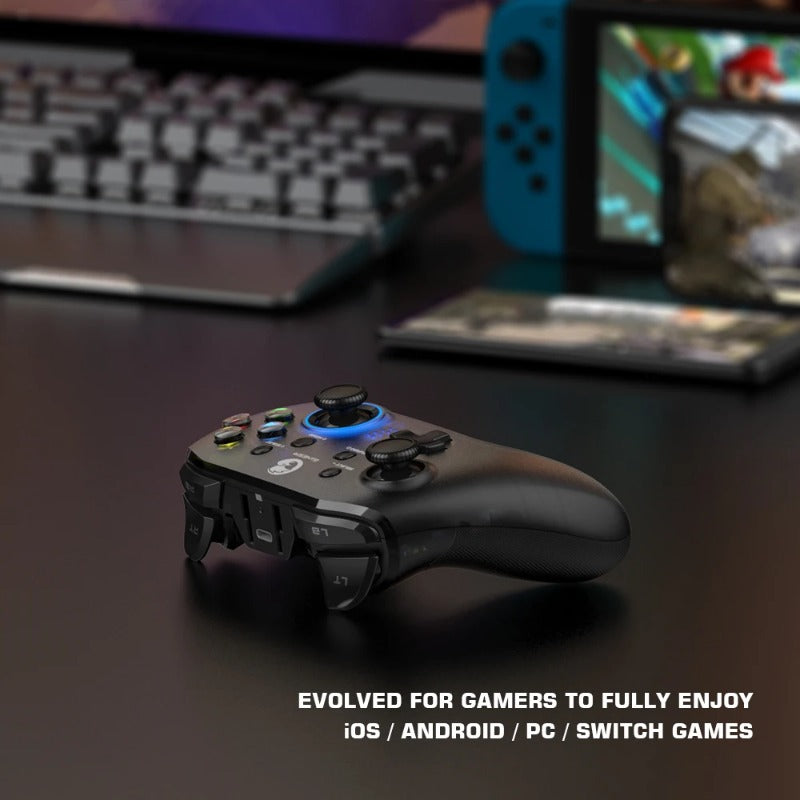 GameSir T4 Pro 2.4G Wireless Game Controller Bluetooth Gamepad with 6-axis Gyro for Nintendo Switch Android iPhone PC Joystick