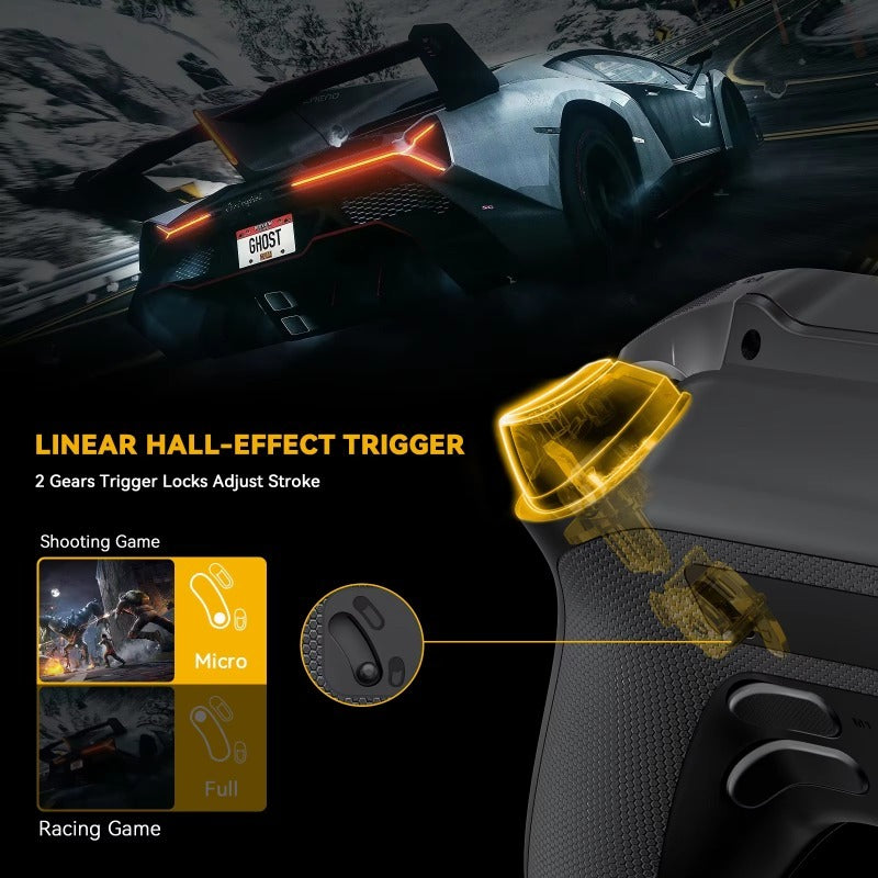 Manbaone Ver 2 Smart Wireless Game Controller PC Bluetooth Joystick 2 Zoll Bildschirm Steam Mobile Game Controller