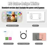ANBERNIC RG Cube Retro Handheld Game Console Android 13 Unisoc T820 3.95 Inch IPS Screen Hall Joystick RGB lighting effect
