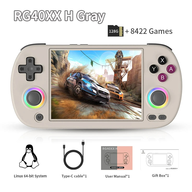 ANBERNIC RG40XX H Handheld Game Console Linux 64-bit System 4.0