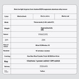 Ajazz M259 Magnesium Aluminum Alloy Mouse Bluetooth Wireless Lightweight Paw3395