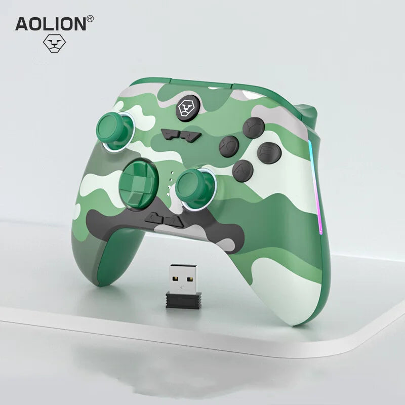 Aolion Wireless Bluetooth Hall Remote Stick Trigger Game Controller Dual Vibration PC Steam Switch Nintendo