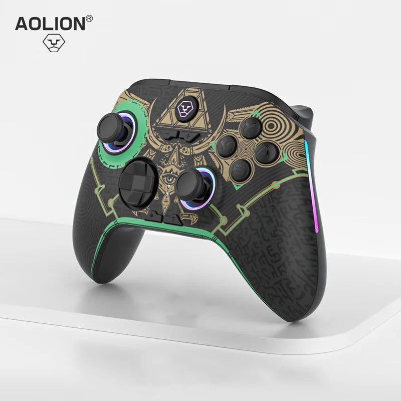 Aolion Wireless Bluetooth Hall Remote Stick Trigger Game Controller Dual Vibration PC Steam Switch Nintendo