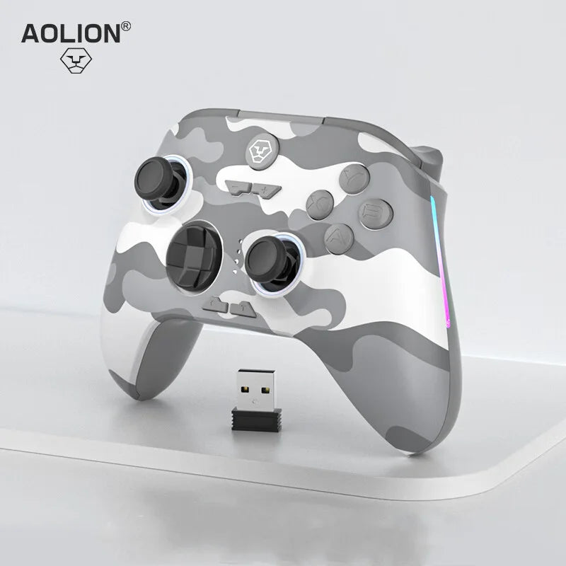 Aolion Wireless Bluetooth Hall Remote Stick Trigger Game Controller Dual Vibration PC Steam Switch Nintendo