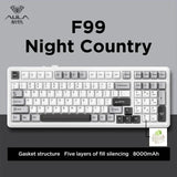 Aula F99 Gaming Mechanical Keyboard Three Mode 2.4g Wireless Bluetooth Wired Hot Swap PBT Gasket RGB