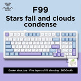 Aula F99 Gaming Mechanical Keyboard Three Mode 2.4g Wireless Bluetooth Wired Hot Swap PBT Gasket RGB