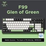 Aula F99 Gaming Mechanical Keyboard Three Mode 2.4g Wireless Bluetooth Wired Hot Swap PBT Gasket RGB