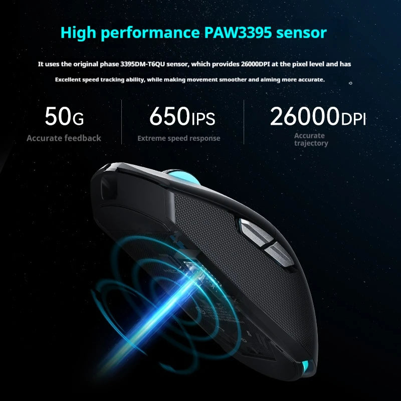 EDIFIER G4M PRO Maus Paw3395 Kabellose Gaming-Maus Tri-Modus Ergonomie Lange Ausdauer RGB Geringe Latenz