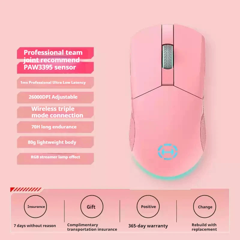 EDIFIER G4M PRO Maus Paw3395 Kabellose Gaming-Maus Tri-Modus Ergonomie Lange Ausdauer RGB Geringe Latenz