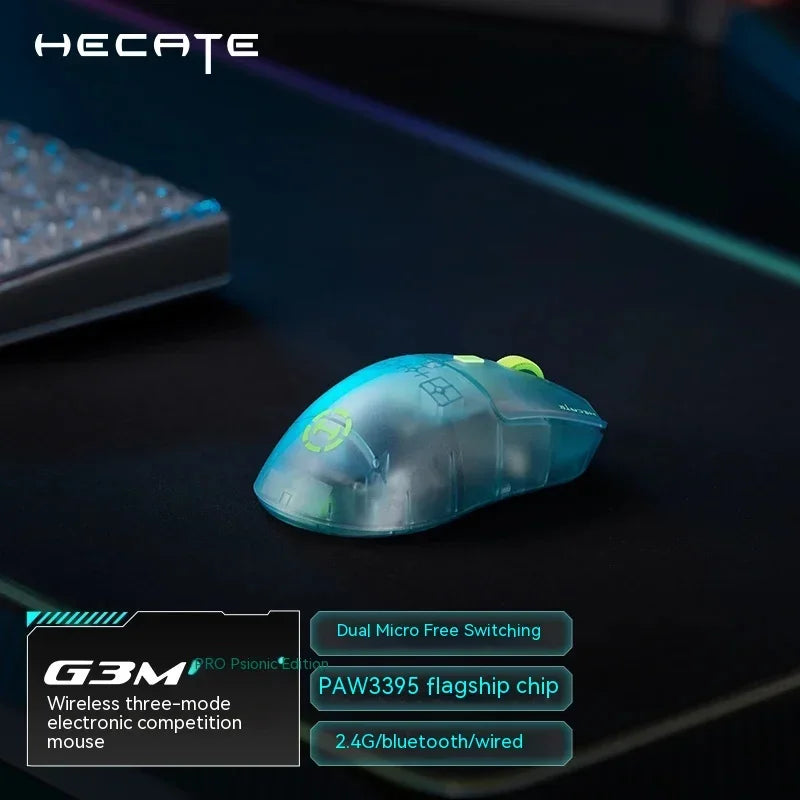 EDIFIER HECATE G3M Pro Bluetooth-Funkmaus Leichte transparente Gaming-Mäuse mit geringer Verzögerung