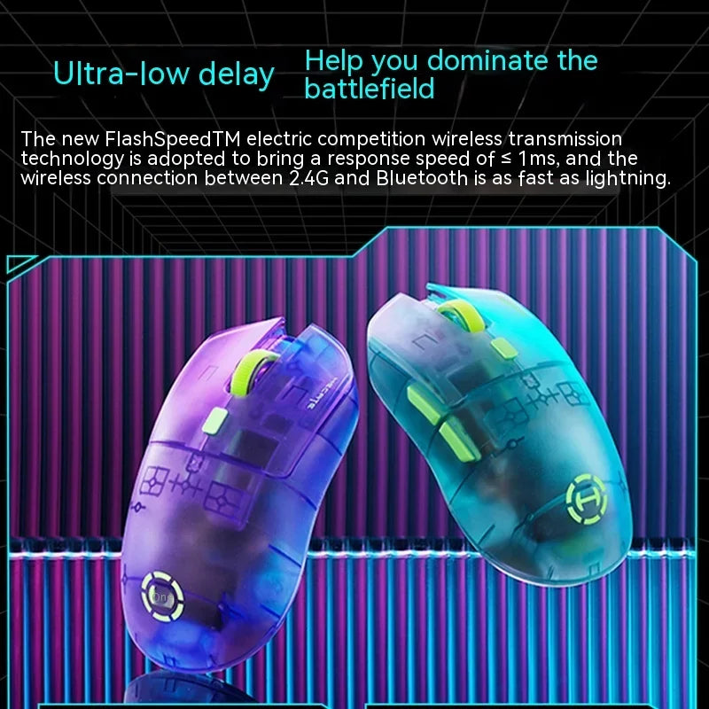 EDIFIER HECATE G3M Pro Bluetooth-Funkmaus Leichte transparente Gaming-Mäuse mit geringer Verzögerung