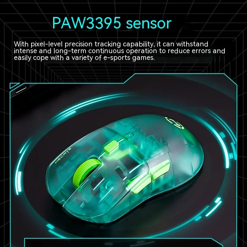 EDIFIER HECATE G3M Pro Bluetooth-Funkmaus Leichte transparente Gaming-Mäuse mit geringer Verzögerung