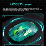 EDIFIER HECATE G3M Pro Bluetooth-Funkmaus Leichte transparente Gaming-Mäuse mit geringer Verzögerung