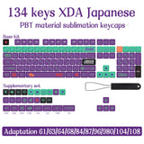 Eva-Thema, japanische Animation, personalisierte Tastenkappen, XDA-Profil, PBT-Farbstoffsublimations-Tastenkappe für mechanische Tastatur GMK MX Switch
