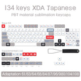 Eva-Thema, japanische Animation, personalisierte Tastenkappen, XDA-Profil, PBT-Farbstoffsublimations-Tastenkappe für mechanische Tastatur GMK MX Switch