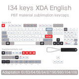 Eva-Thema, japanische Animation, personalisierte Tastenkappen, XDA-Profil, PBT-Farbstoffsublimations-Tastenkappe für mechanische Tastatur GMK MX Switch