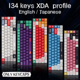 Eva-Thema, japanische Animation, personalisierte Tastenkappen, XDA-Profil, PBT-Farbstoffsublimations-Tastenkappe für mechanische Tastatur GMK MX Switch