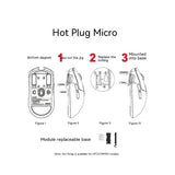 Incott HPC01M Wireless Mouse Lightweight Design Office E-sports Game Mouse