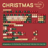 Weihnachtsabend Original Thema Tastenkappen Cherry Profil Personalisierte Tastenkappe für mechanische Tastatur mit 7U und ISO Tastenkappe