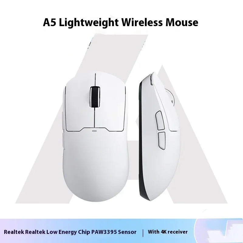 MCHOSE A5 Ultra Wireless Mouse Wired 2.4G Bluetooth 3 mode PAW3395 Lightweight Long Range 4KHz