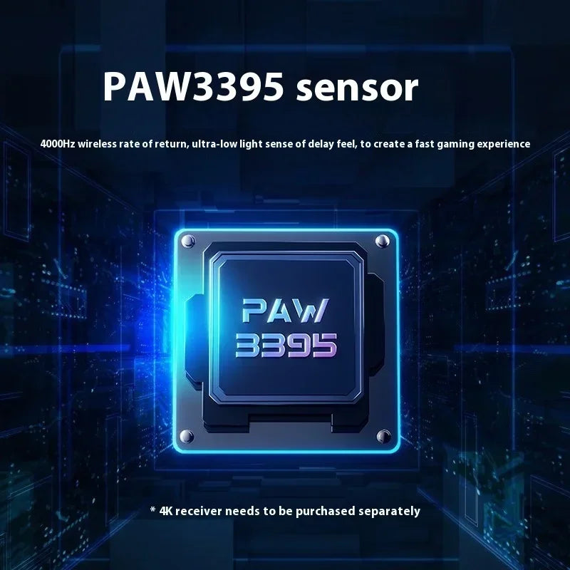 MCHOSE A5 Ultra Wireless Mouse Wired 2.4G Bluetooth 3 mode PAW3395 Lightweight Long Range 4KHz