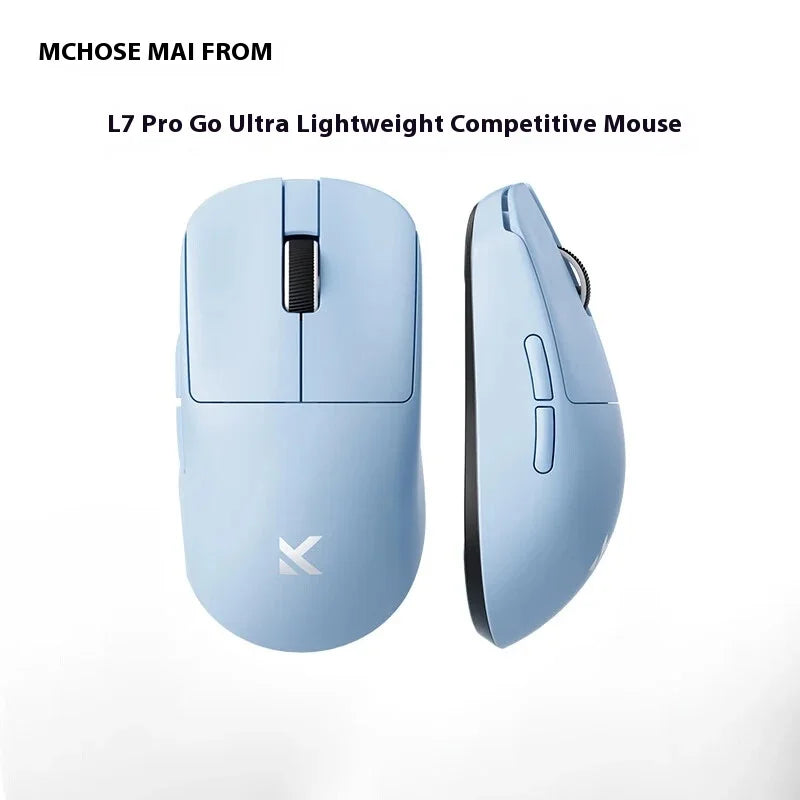 MCHOSE L7 Customized Gaming Mouse 8K Polling Rate With 8K Dongle Lightweight 2.4g BT Three mode Wireless 39g Low Latency