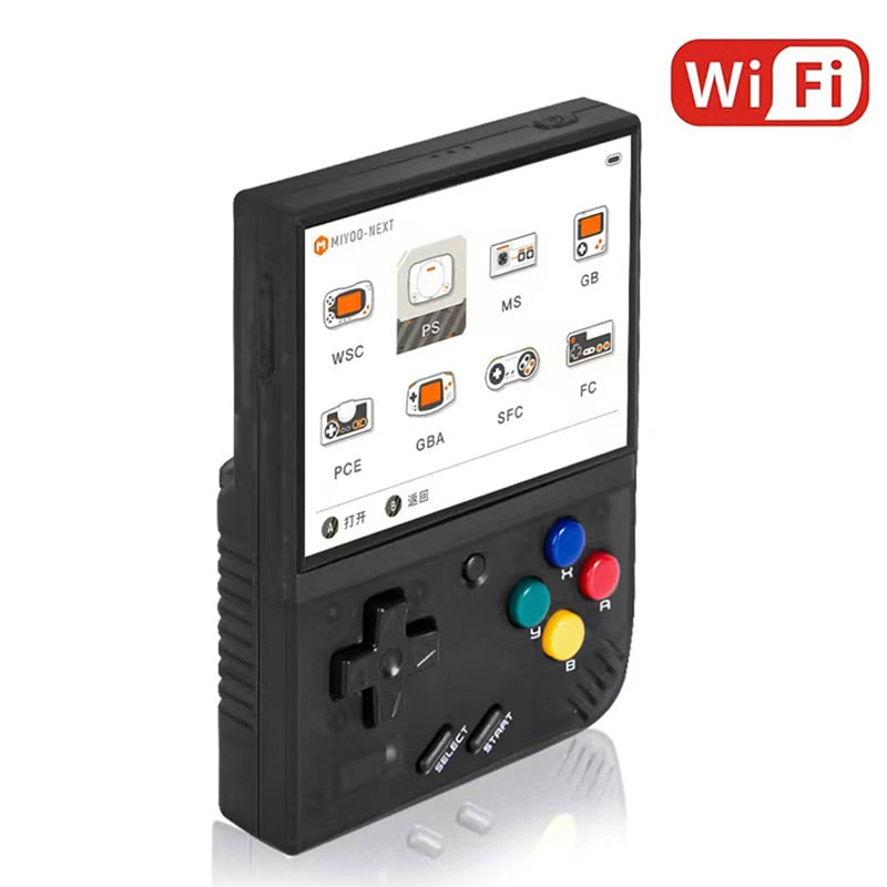 MIYOO Mini Plus Tragbare Retro-Handheld-Spielekonsole 3,5-Zoll-IPS-HD-Bildschirm