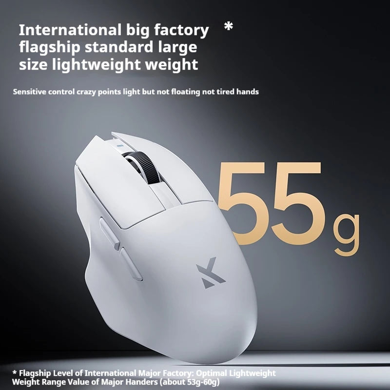 Mchose G7 Gaming Mouse Wireless Tri-Mode Bluetooth Lightweight Paw3395 Ergonomics 55g