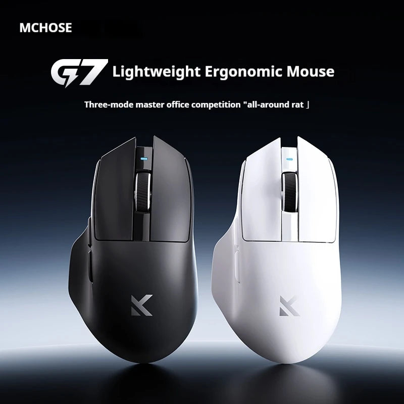 Mchose G7 Gaming Mouse Wireless Tri-Mode Bluetooth Lightweight Paw3395 Ergonomics 55g