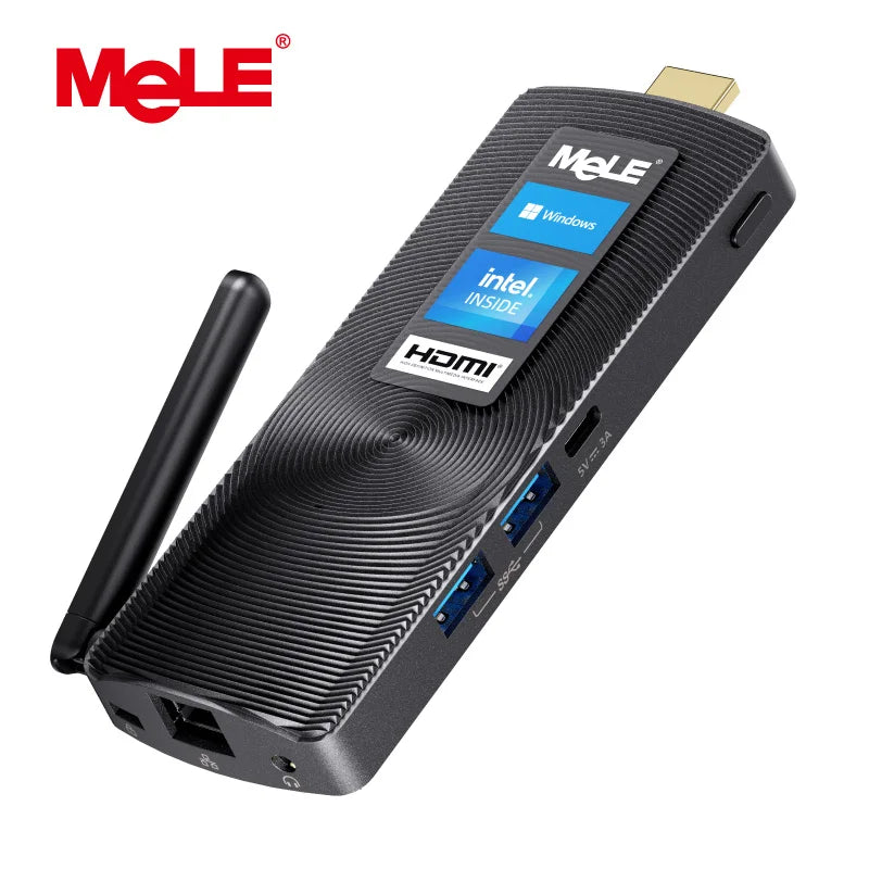 MeLE Mini-PC-Stick Lüfterlos Windows 11 Intel N100 J4125 Tragbarer Mini-Computer Tiny-PC HDMI 4K Wi-Fi5 BT4.2 PCG02 GLE Barebone