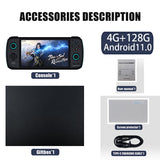 Odin Retro-Spielkonsole, 5,98-Zoll-Touchscreen, Win11, 6600-mAh-Akku, 8 GB + 256 GB, über 70.000 Spiele, Dualsystem, Android 11