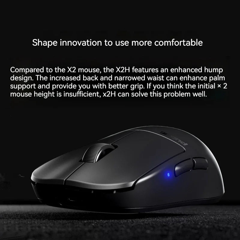 New Pulsar X2h X2h mini Game Mouse Lightweight Wireless Bluetooth Paw3395 Long Endurance Esports Gamer