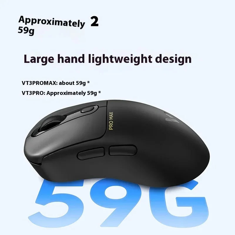 Rapoo Vt3pro Max Drahtlose Maus 2-Modus Paw3950 Pwa3398 4k/8k Rückkehr Rate 30000DPI Ergonomie