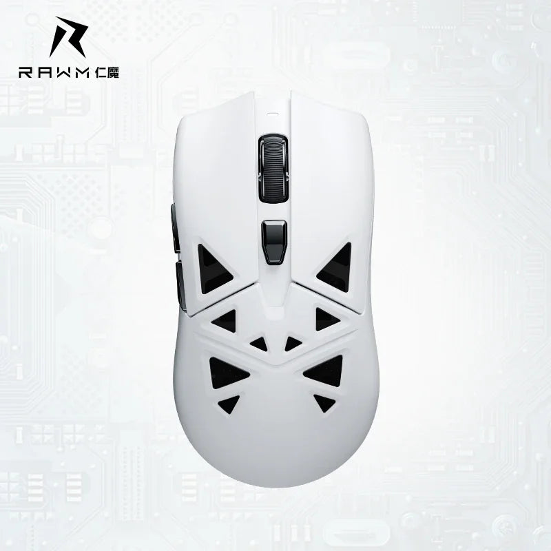Rawm SA-ML01 Gamer Mouse 3 Mode USB/2.4G/Bluetooth Wireless Mouse PAW3395 Sensor 650IPS Lightweight