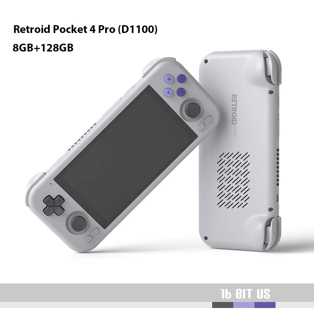 Retroid Pocket 4 Pro 8GB 128GB Android Retro Handheld Game Console 4.7Inch IPS Touch Screen D1100 5000mAh Battery
