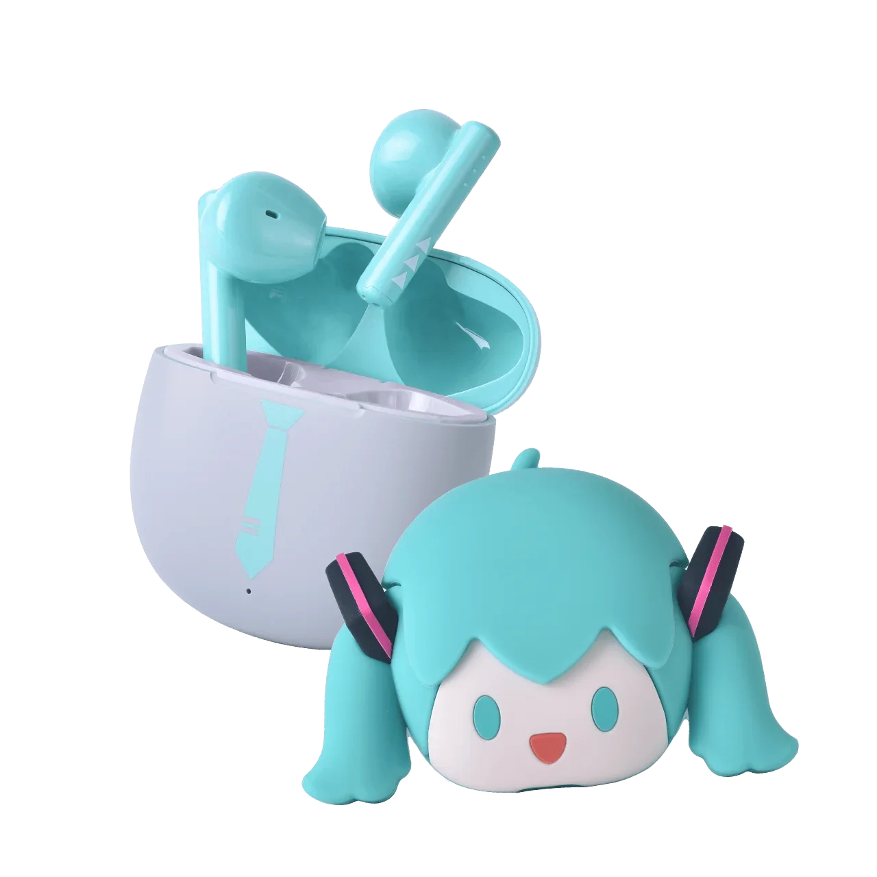 Hatsune Miku Wireless Bluetooth Earbuds Set Silicone Protective Cover Semi-In-Ear