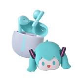 Hatsune Miku Wireless Bluetooth Earbuds Set Silicone Protective Cover Semi-In-Ear