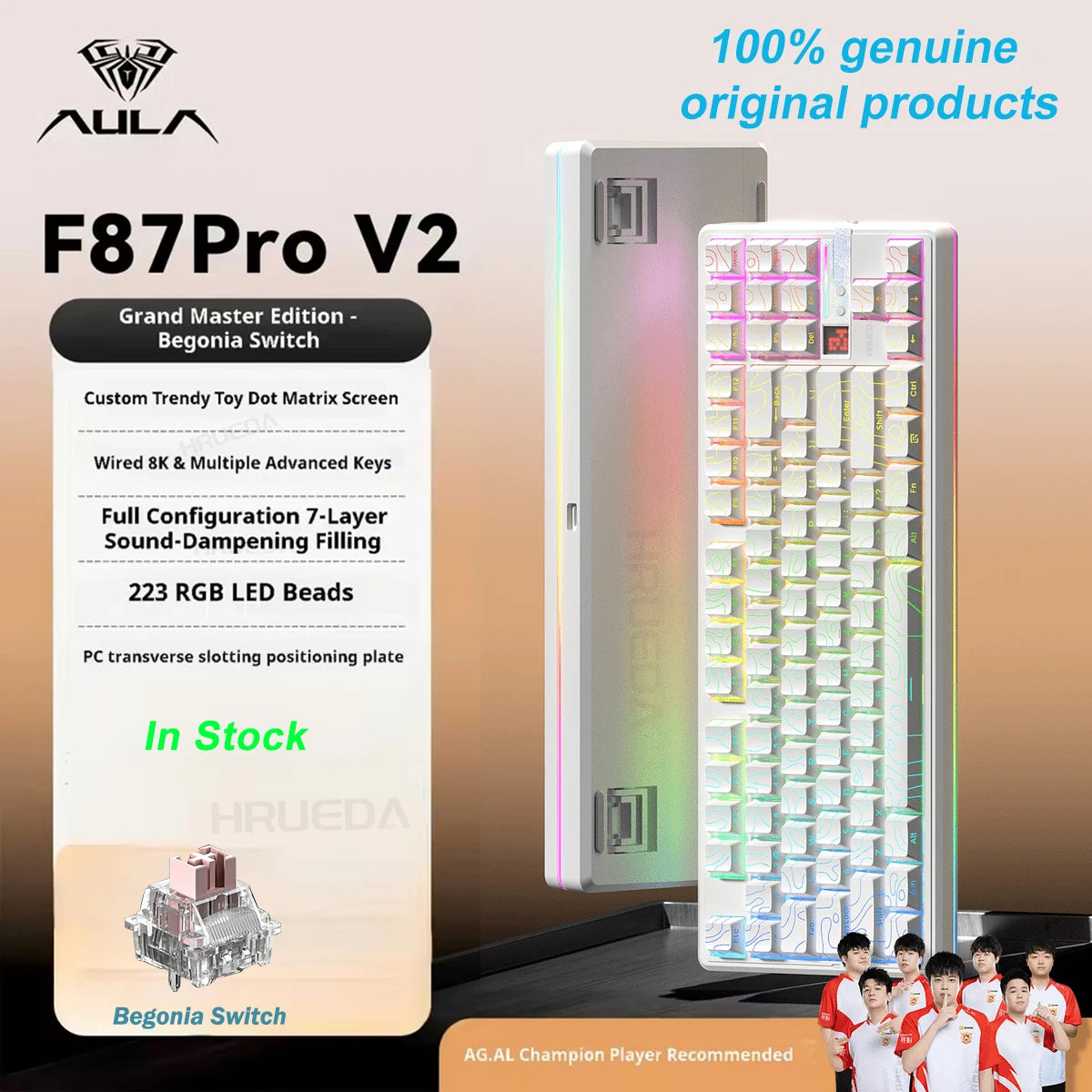AULA F87 Pro V2 Wireless Mechanical Keyboard