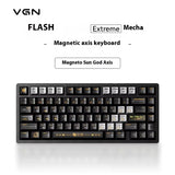 VGN Flash 75 Gaming Keyboard Hall Effect 8000hz Polling Rate Support 0.001mm RT DKS SOCD MT TGL Dynamic RGB Hot Swappable