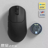 Zaopin ZPW Tri-Mode 8K Gaming Mouse Wireless Bluetooth PAW3395 PAW3950 47g Lightweight  Ergonomic 26000dpi