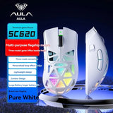AULA SC620 Wireless Gaming Mouse 3-Mode Bluetooth Rechargeable Lightweight with RGB Lighting