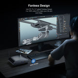 GTBOX  Intel 1235U i7 1255U TK12F Fanless Mini PC Gaming Desktop Computer 3x4K@60GHZ  Support NVME SSD