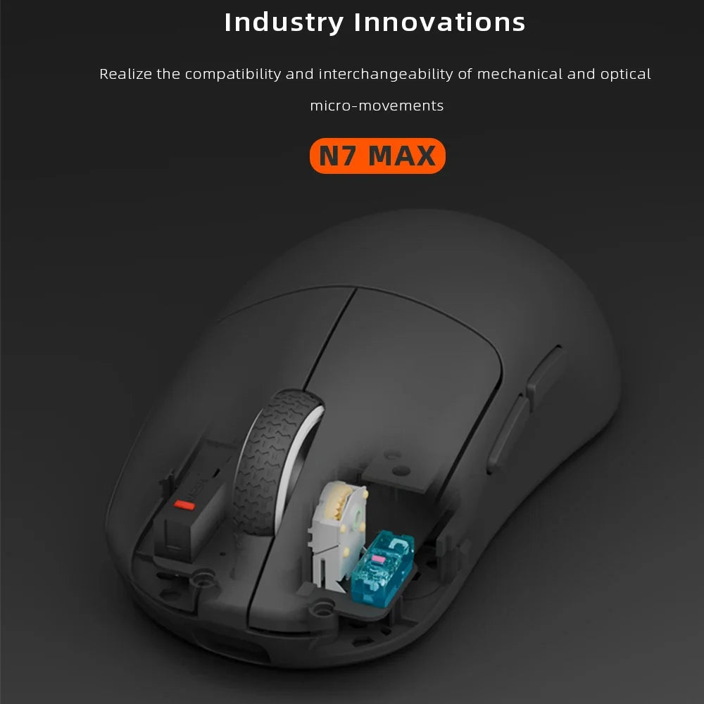Darmoshark N7/N7 MAX Wireless Gaming Mouse Double 8K PAW3950 Sensor 30000DPI Ergonomic