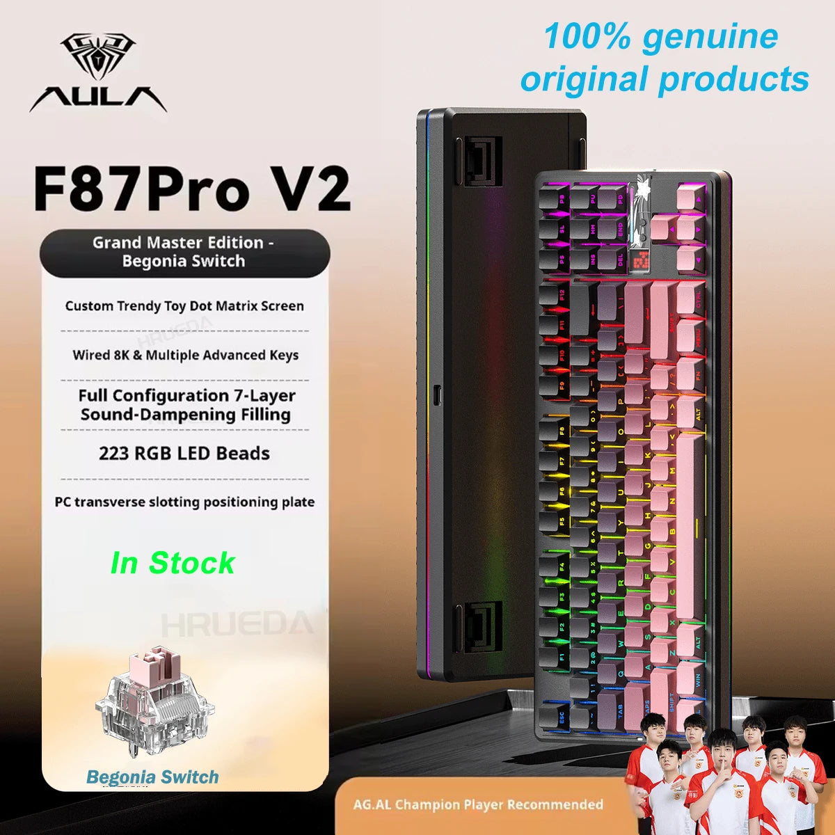 AULA F87 Pro V2 Wireless Mechanical Keyboard