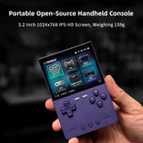 TRIMUI BRICK 2025 Retro Handheld Game Console 3.2'' IPS Screen Linux System Metal Back Panel Key LED Lighting