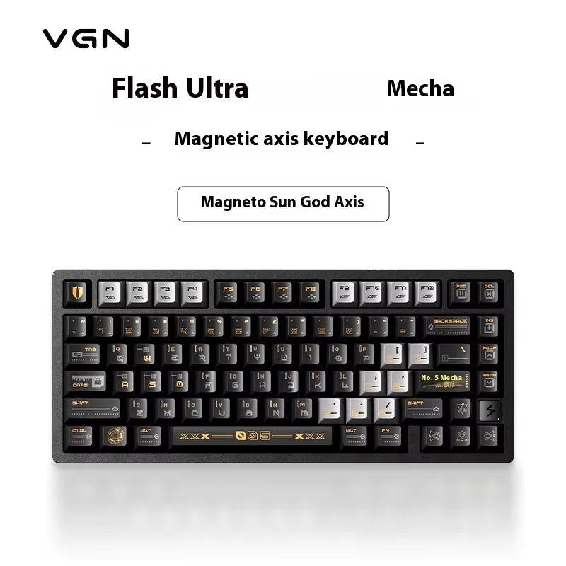VGN Flash 75 Gaming Keyboard Hall Effect 8000hz Polling Rate Support 0.001mm RT DKS SOCD MT TGL Dynamic RGB Hot Swappable