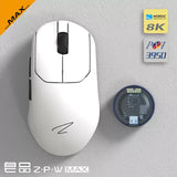 Zaopin ZPW Tri-Mode 8K Gaming Mouse Wireless Bluetooth PAW3395 PAW3950 47g Lightweight  Ergonomic 26000dpi